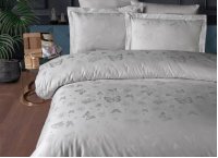 Постельное белье сатин жаккард First Choice - Corina Sand (Турция), полуторный